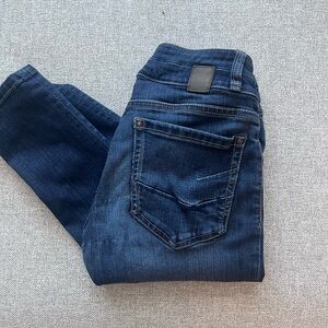 BKE Women's Skinny Jeans - Dark Blue